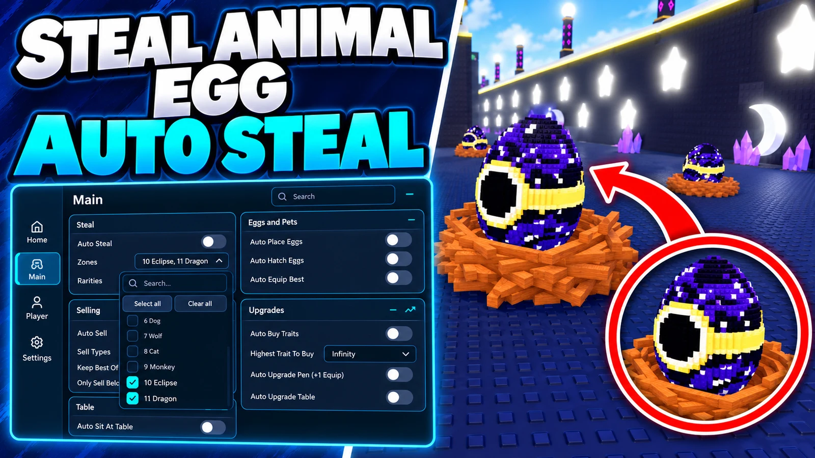 Auto Steal, Auto Buy Traits & Auto Sell