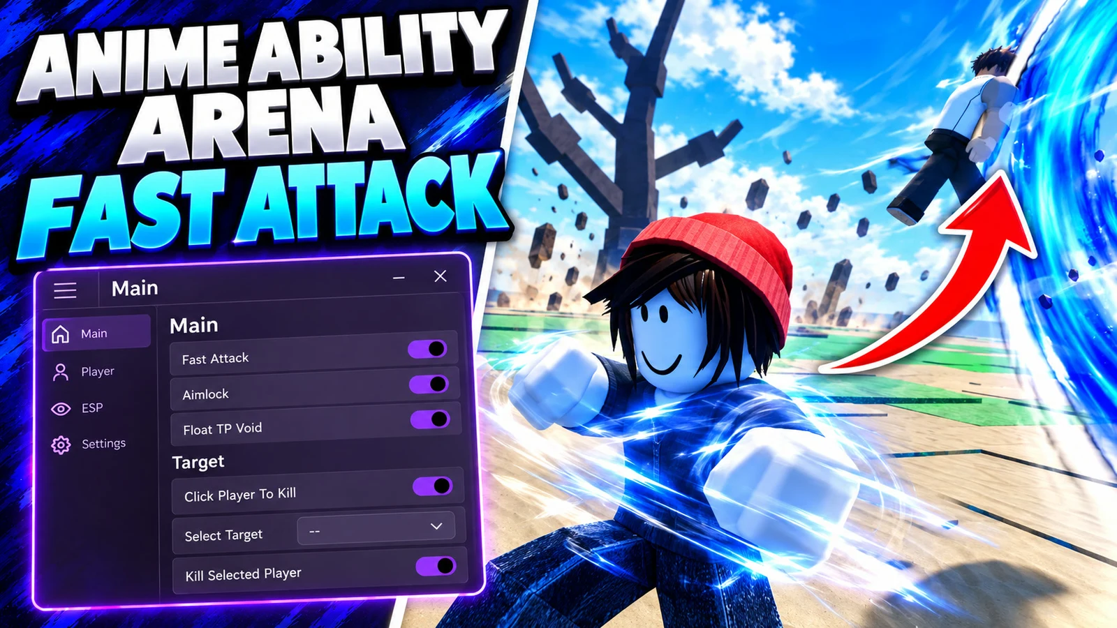 Fast Attack, Auto Kill & Click To Kill Player
