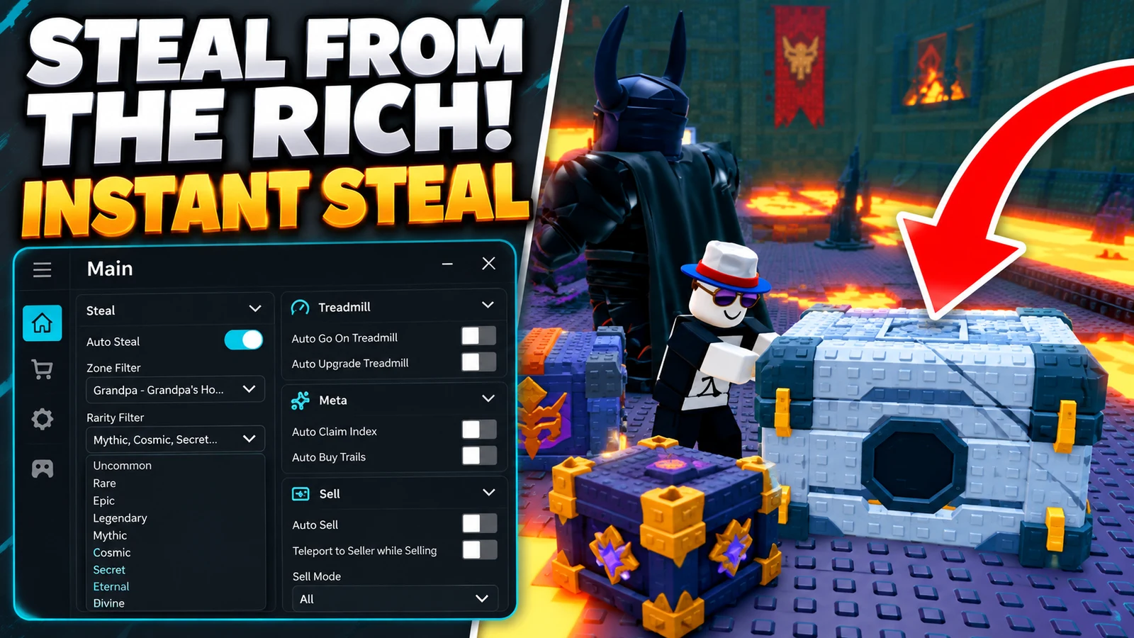 Auto Steal by Rarity, Auto Upgrade Plot & Auto Place