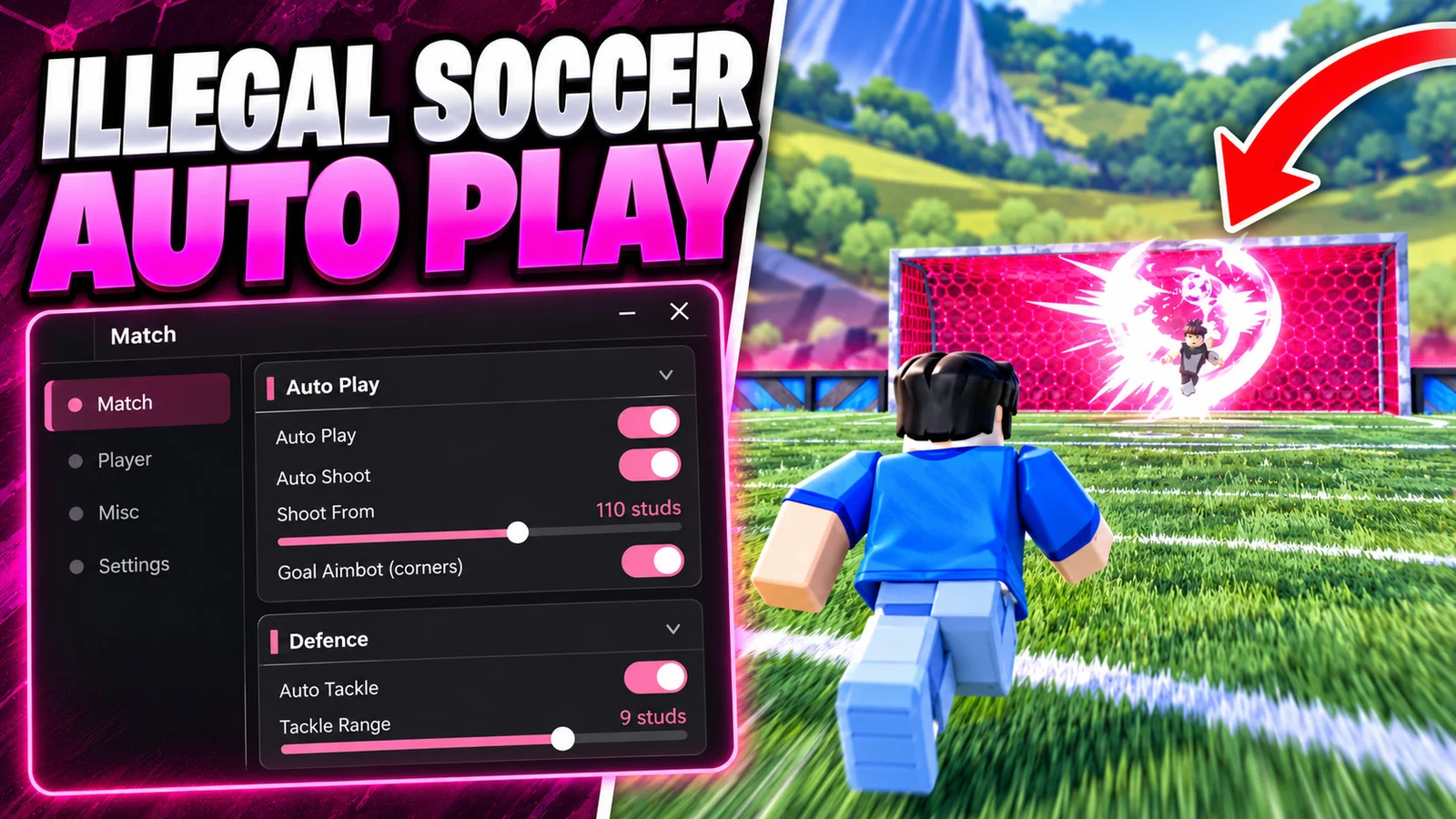 Auto Play, Auto Shoot & Auto Tackle
