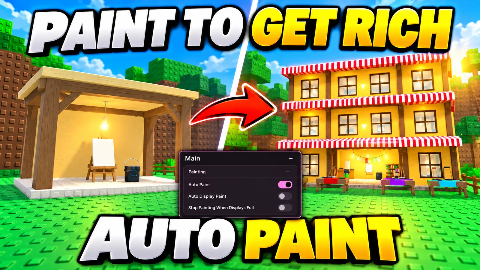 Auto Paint, Auto Display Paint & Stop Painting When Displays Full